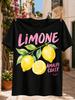 Limone Amalfi Coast Watercolor Lemons With Green Leaves Pink Hand Lettering And Cheerful Coastal  Unisex All Tshirt