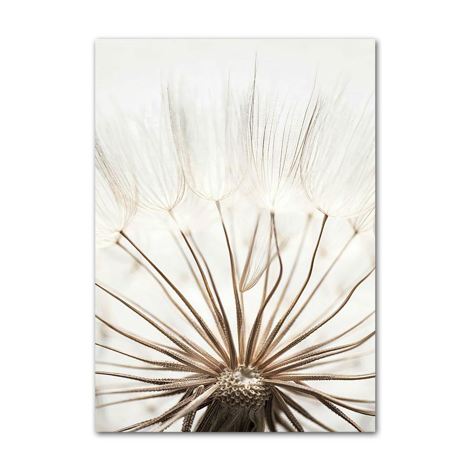 Nordic Posters Reed Dandelion Dolphin Sea Beach Flower Wall Art Canvas Painting And Prints Wall Pictures For Living Room Decor