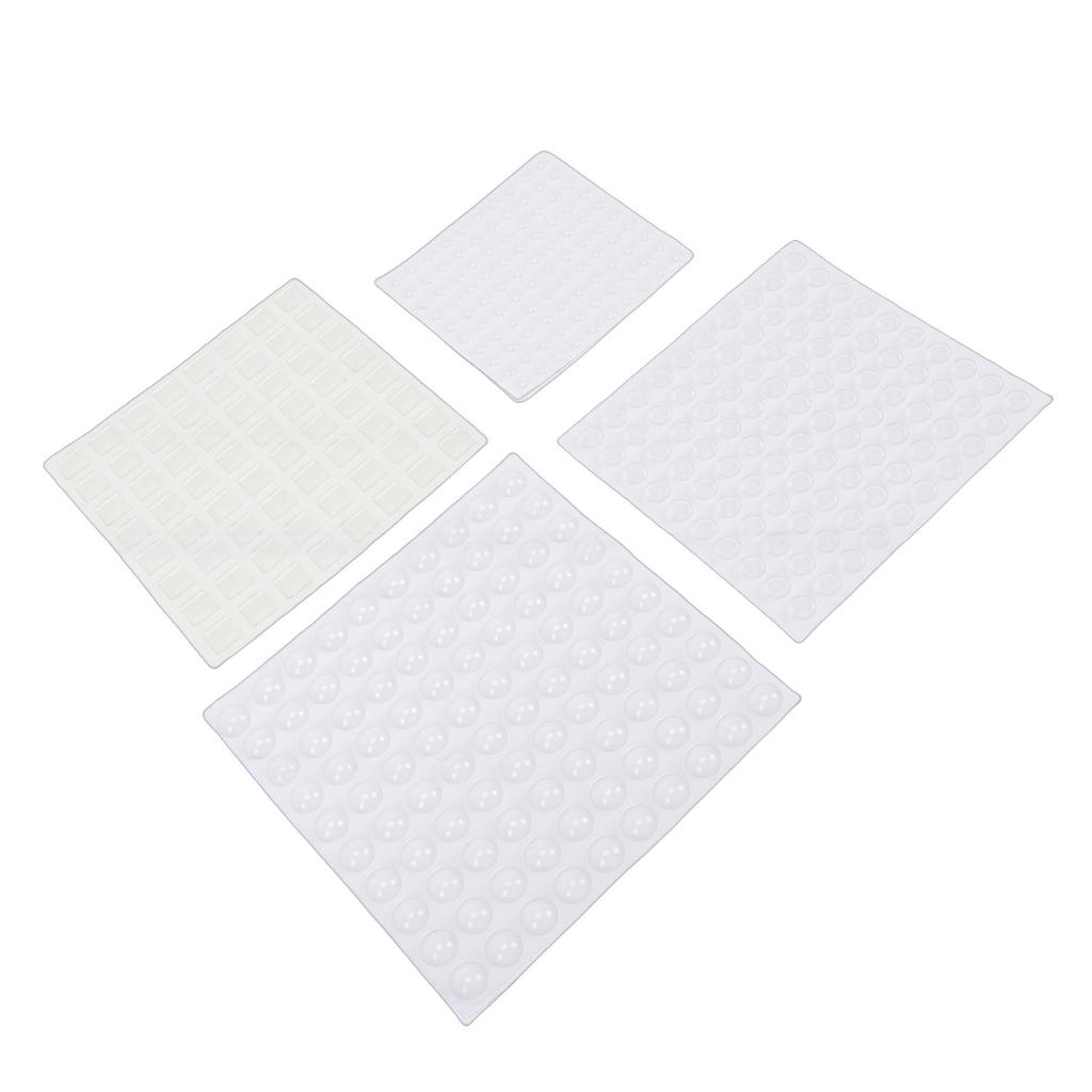 364pcs Bump Dots for Visually Impaired Assorted Shapes Low Vision Braille Stickers Silicone Raised Tactile Dots White