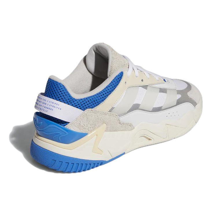 Adidas Originals Niteball Mesh Sports Non-Slip Durable Low-Top Lifestyle Sneakers Unisex Sneakers White Blue GX7088