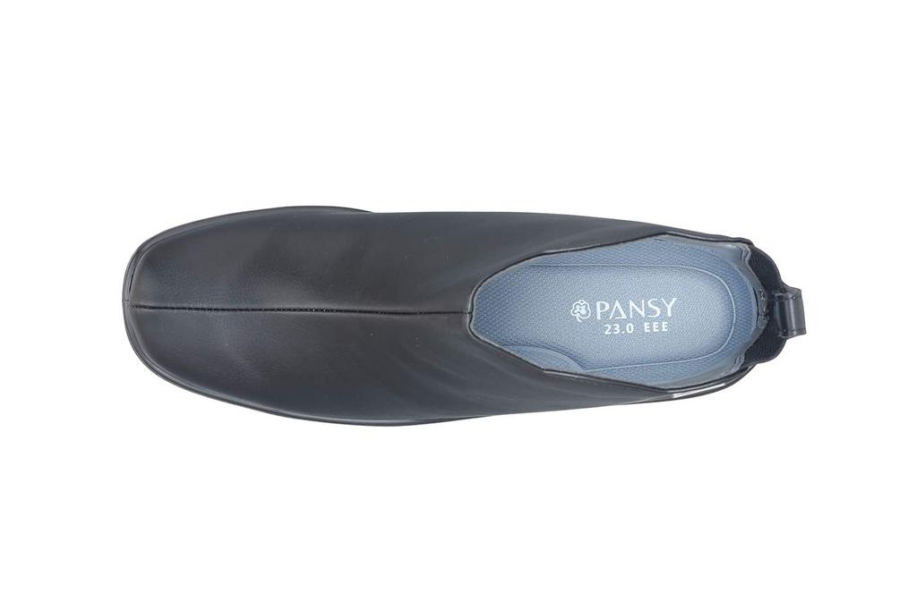 Pansy 4906 Rain Step Rain Size Black Shoes, 3E, Women's, Waterproof, 22.5cm,