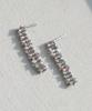 Alleun Silver 925 Cubic Drop Tennis Earrings