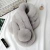 Faux Rabbit Fur Plush Neck Scarf Solid Color Neckerchief Wrap New Neck Warmer  Winter