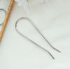 Fashion Hair Accessories Metal U Shape Hair Stick For Women Silver Gold Color Elegant Shell Enamel Hairpin Female Headwear Gifts
