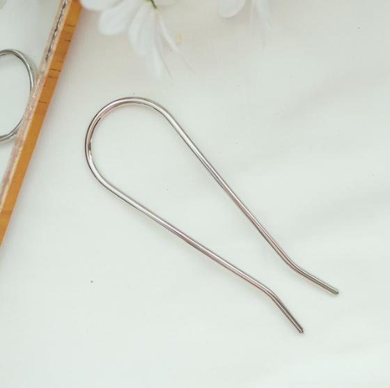 Fashion Hair Accessories Metal U Shape Hair Stick For Women Silver Gold Color Elegant Shell Enamel Hairpin Female Headwear Gifts