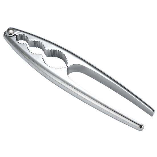 Nøtteknekker Knekker uanstrengt nøtter Ergonomisk håndtak Rustsikkert Gear Clip Spenne Anti-skli rustfritt stål Valnøtt Cracker Tool