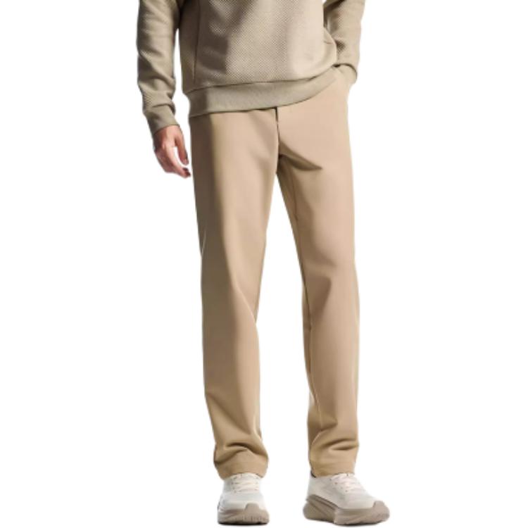 Anta Fleece Slim Fit Water-Resistant Training Pants Men Bottoms Khaki 152517506N-2