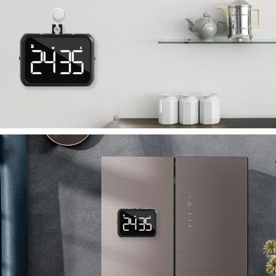 Kitchen Timer with Magnetic Easy Operation Timer Digital Large LED Display Clear Timing Counter for Cooking Baking Fitness