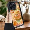 Phone Case: 2D Flat Design, Fits iPhone 18 17 16 15 14 13 Pro, Honey Bear Cookie, Perfect Christmas and Halloween Holiday Gift