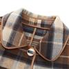 Pasite Women's Mid-Length Plaid Double-faced Wool Coat