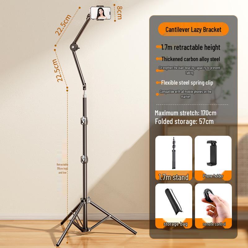 Floor-mounted Mobile Phone Live Streaming & Photography Tripod Bracket