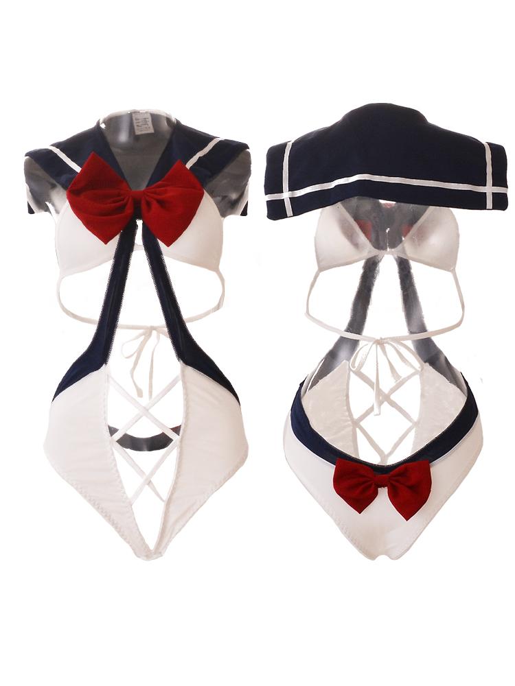 Sexy Lingerie SchoolGirl Babydoll Role Costume Women Erotic Cosplay Student Uniform Maid Mini JK Skirt Tube Dress Sensual Outfit