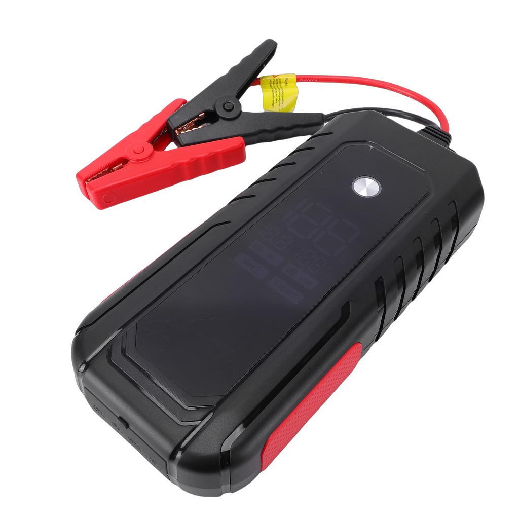 15V Car Battery Jump Starter 3000A 30000mAh LED Display Portable Emergency Battery Booster with Flashlight USB Output