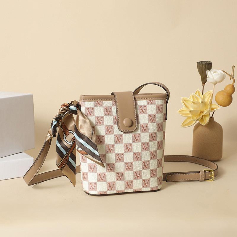 Ielgy Fashion Printed Bucket Bag Crossbody Shoulder