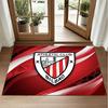 Athletic Bilbao Football Design Crystal Velvet Rug Soft Decorative Mat for Bedroom Entrance