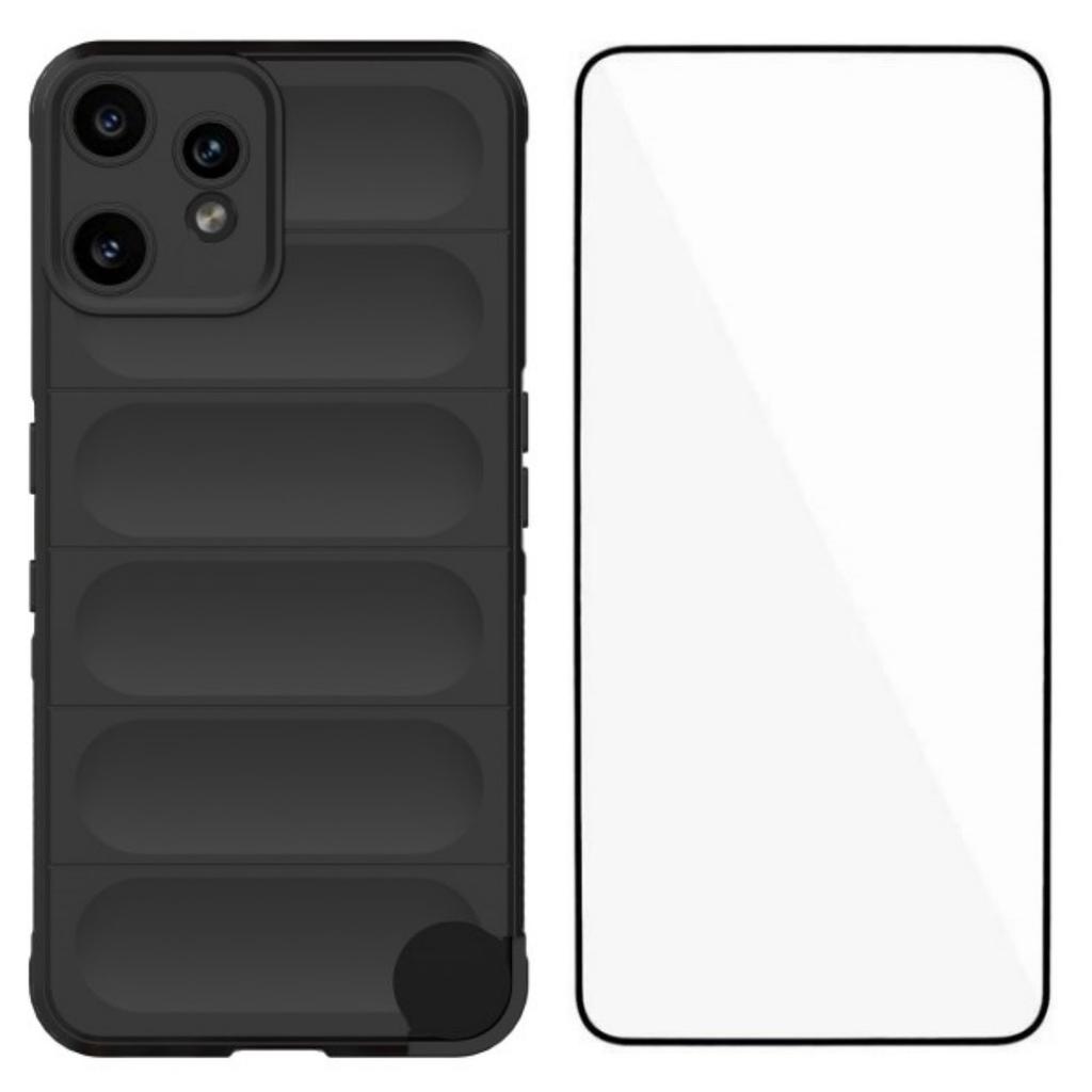 For Nothing CMF Phone 2 Pro TPU Case WANLONFENG HD Series Anti Slip Phone Cover with Tempered Glass