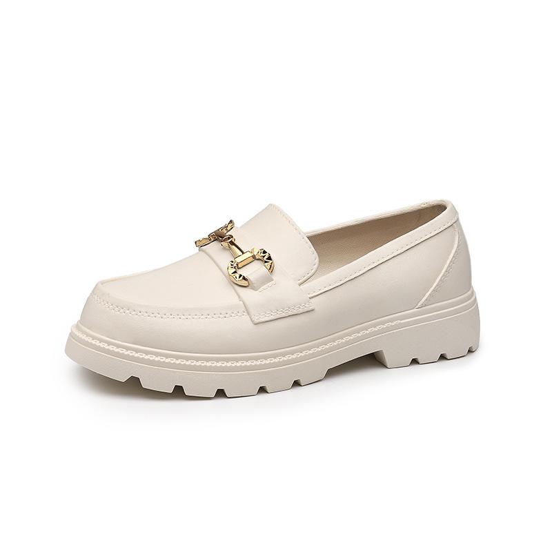 2023 Women's British Style Waterproof Platform Loafers: Versatile, Non-slip, Casual Outdoor Rain Shoes