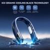 Cold Portable Rechargeable Personal Wearable, 3 Wind Speed, Neck Support, USB Bladeless Lightweight Fan For Hot Flashes, Trav