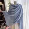 Women's Summer Sun Protection Scarf: Cotton & Linen, Japanese & Korean Style, Medium-Long, Lightweight Shawl