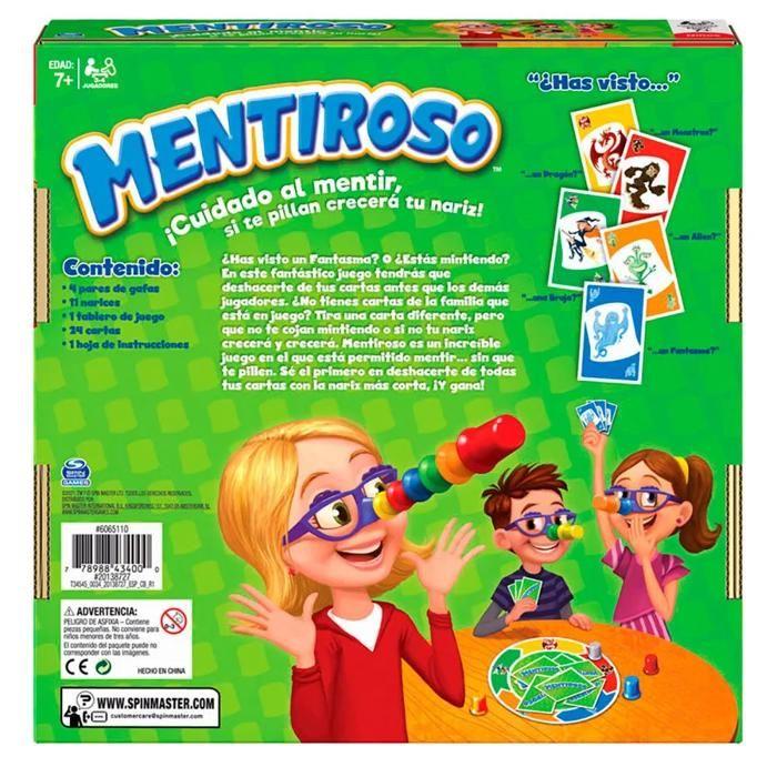 Jeu de société Menteur - 2 à 6 joueurs - Enfants 7 ans et plus - Lunettes et cartes amusantes