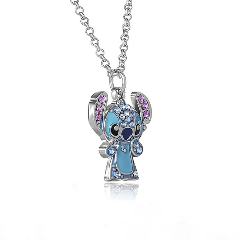 Lilo Stitch Fashion Jewelry Alloy Chain With Rhinestones For Casual Gift
