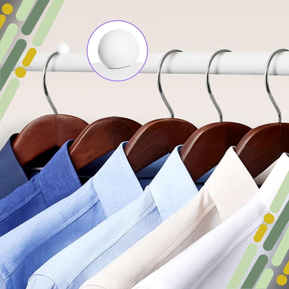 Standing coat rack for coats in the hallway, metal, white, floor-mounted