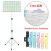 Irin Music Stand Collapsible Sheet Music Score Tripod Stand Holder Macaron Colors With Music Clip Musical Instrument Accessories