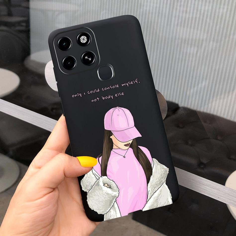 

Чехол для Infinix Smart 6 Модный узор Макарун Силиконовый Мягкий чехол Чехлы для телефона Infinix Smart 6 HD X6512 Smart6 X6511 Smart 6 HD имбирный