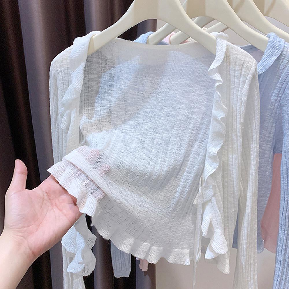 Women's V-Neck Ice Silk Cardigan – Summer 2026 Design, Lightweight and Stylish Top for Air-conditioned Environments