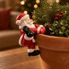 Cute Small Climbing Figurines Santa Claus Christmas Hanging Ornaments  for Patio, Lawn
