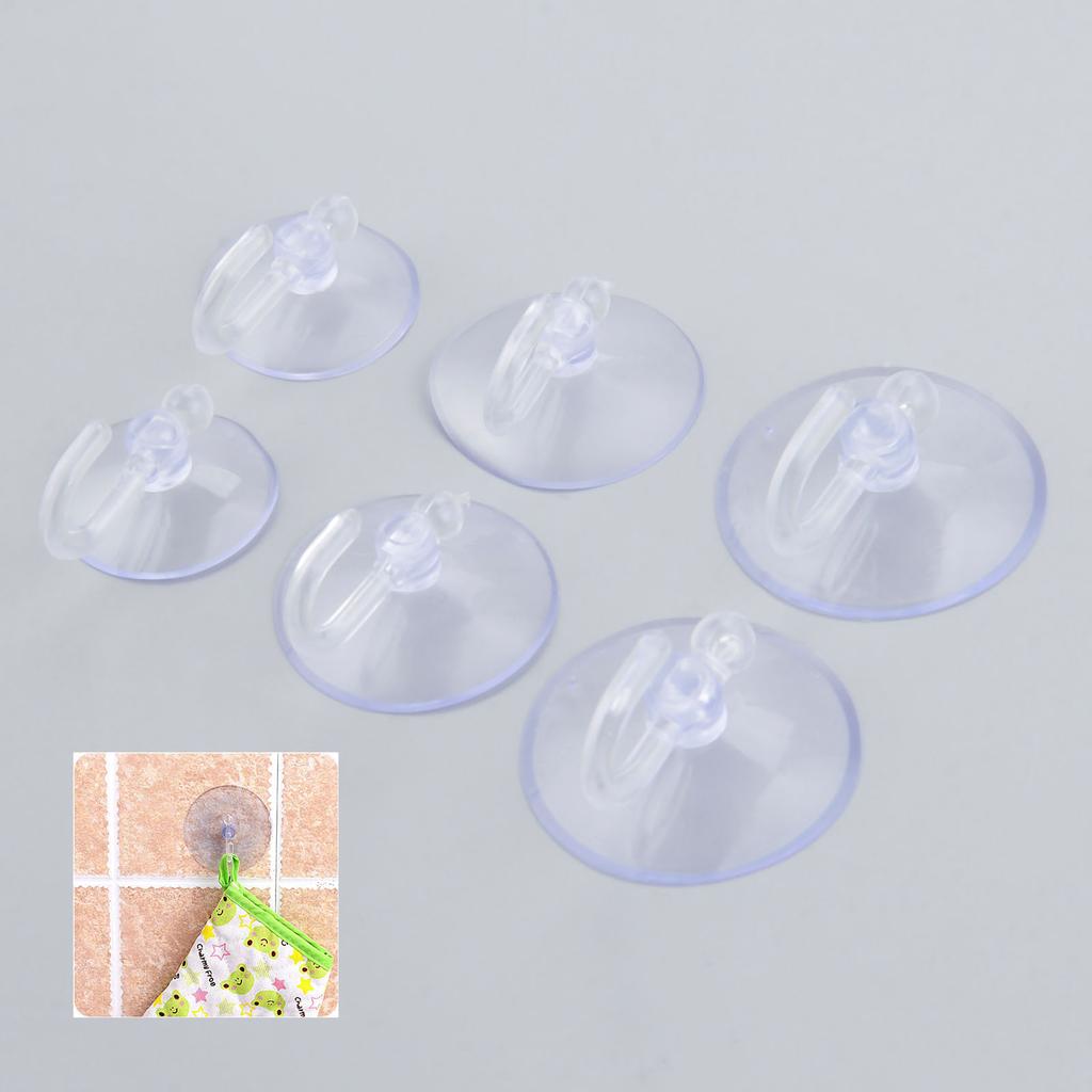 20Pcs Transparent Sucker Suction Cups Strong Vacuum Suckers Hook Hanger For Window Kitchen Bathroom Doll Toy Fridge 25/30/35mm