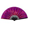 Yousheng Colorful Kung Fu Fan Holographic Foldable PVC Fan Ergonomic Handle Smooth Opening Closing Performance Fan Folk Craft Fan