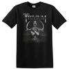 Screaming Woman Graphic T Shirt Distressed Art W/ Antlers Horror Tee