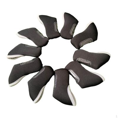 10 Pieces Golf Headcovers Iron Covers Set Portable Head Cover for Club Thanksgiving Day Gifts