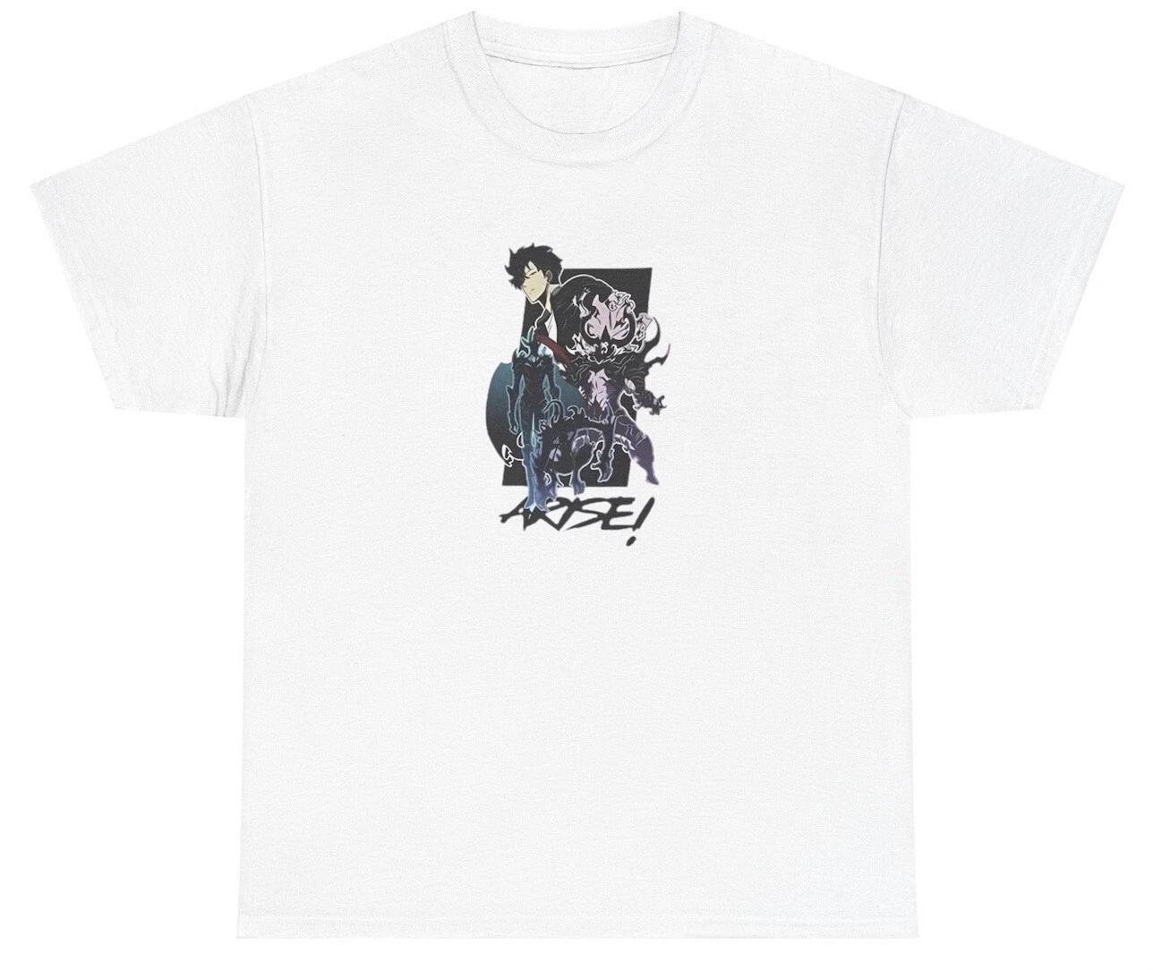 Arise T Shirt Solo Leveling Anime Manga Lover Japanese Streetwear Gift Tee 2XL