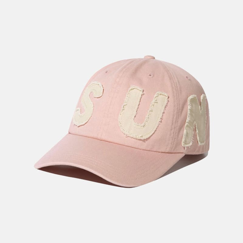 

SUNLOVE Cut Off Capital Cap Pink OS