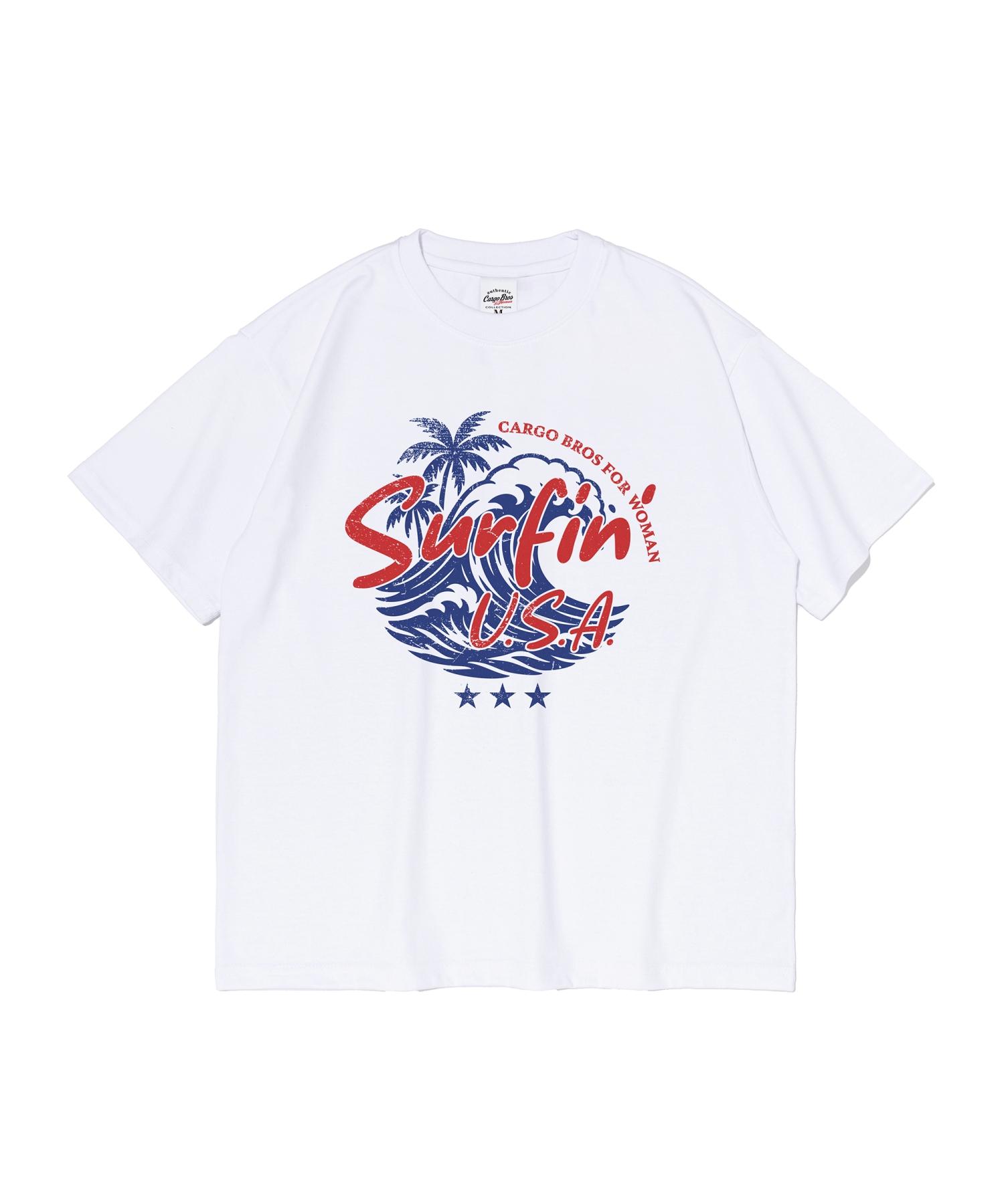 Cargo Bros For Woman Summer Vacation Short Sleeve T-Shirt (White) S