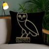 Octobers Very Own-O Owls Ovo Pillow Case Anti-Dustmite Pillowcase Invisible Zipper Silky Short Plush Sofa Cushion Cover