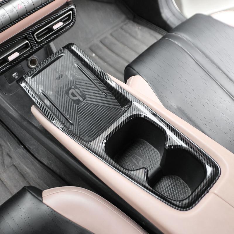 For BYD Dolphin Surf Dolphin Mini Seagull 2024 2025 LHD Gear Shift Panel Sticker Water Cup Cover Frame Interior Accessories