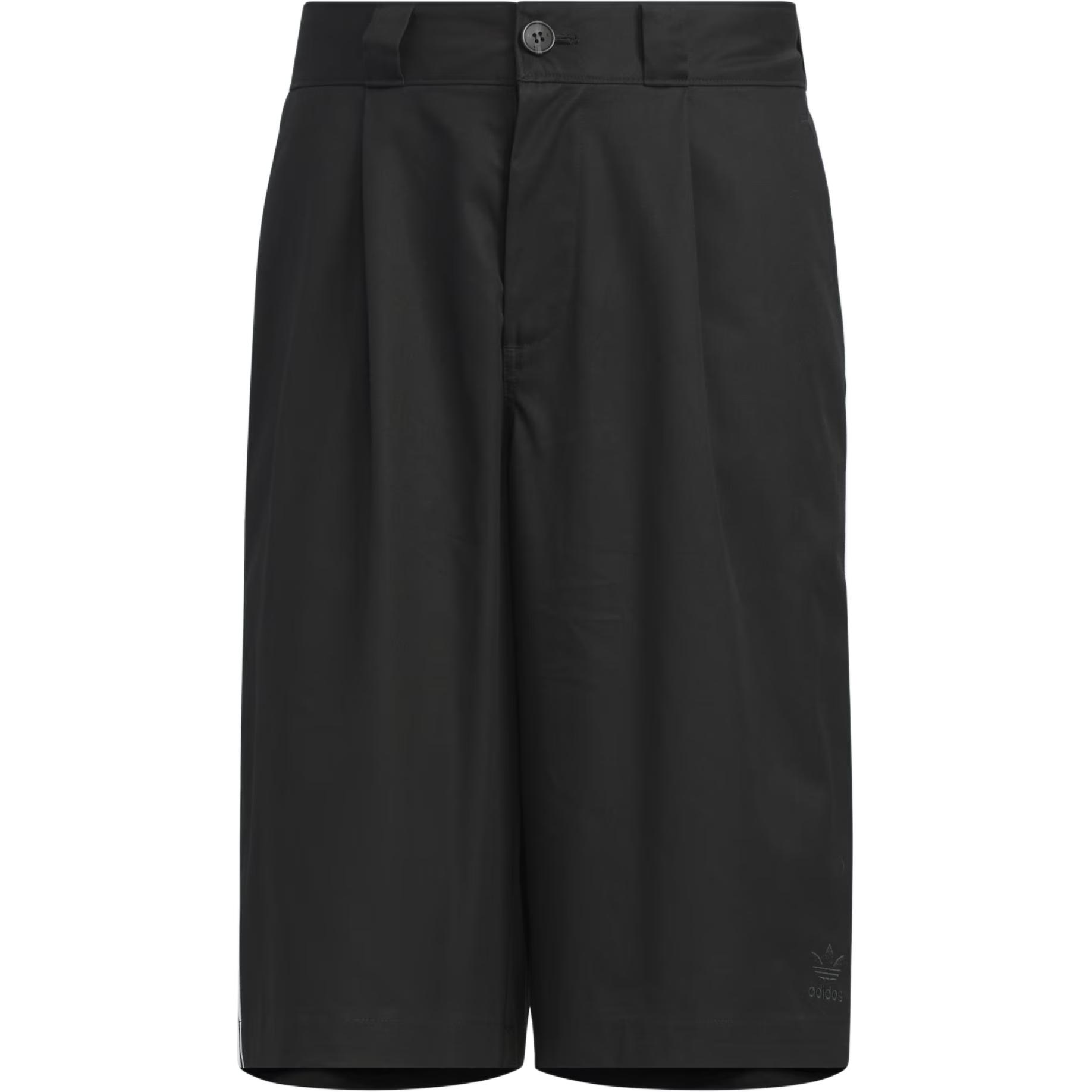 Adidas Originals X Yeseyesee Коллаборация BS Полосатые Шорты с Логотипом-Буквой Удобные Повседневные Шорты Мужские Шорты Черные JN5822 A/L