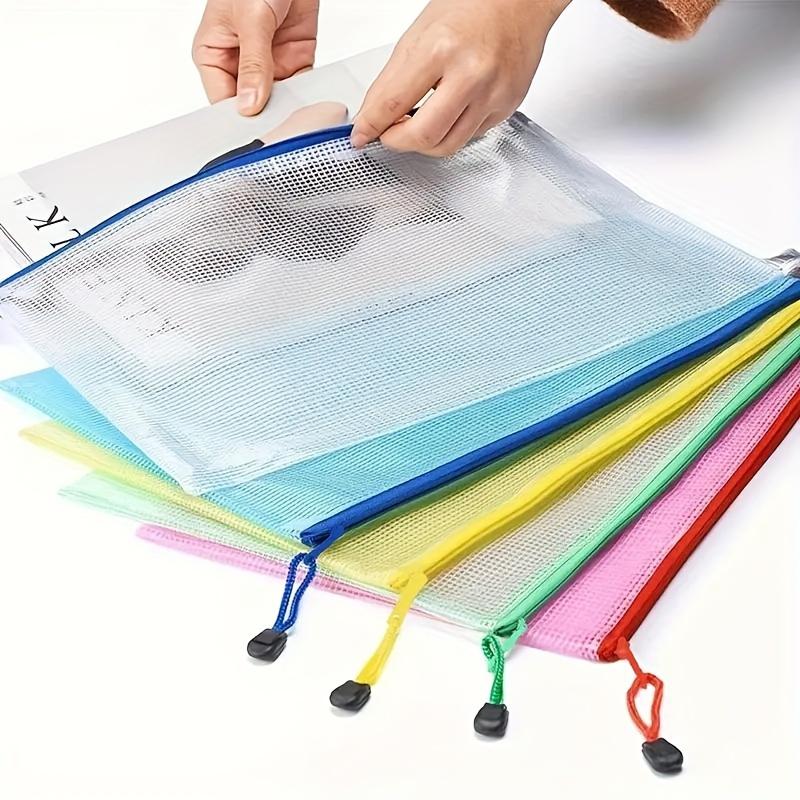 Borsa Portfolio Artistico A3 Extra Large - PVC Impermeabile, Cerniera a Griglia Colorata, Alta Capacità per Opere d'Arte e Documenti, per Ritorno a Scuola