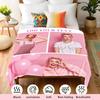 1pc Customized Blanket Your Design Logo Family Photo Print Warm Smooth Blanket Custom for Lover Dad Mom for Winter New Year Gift