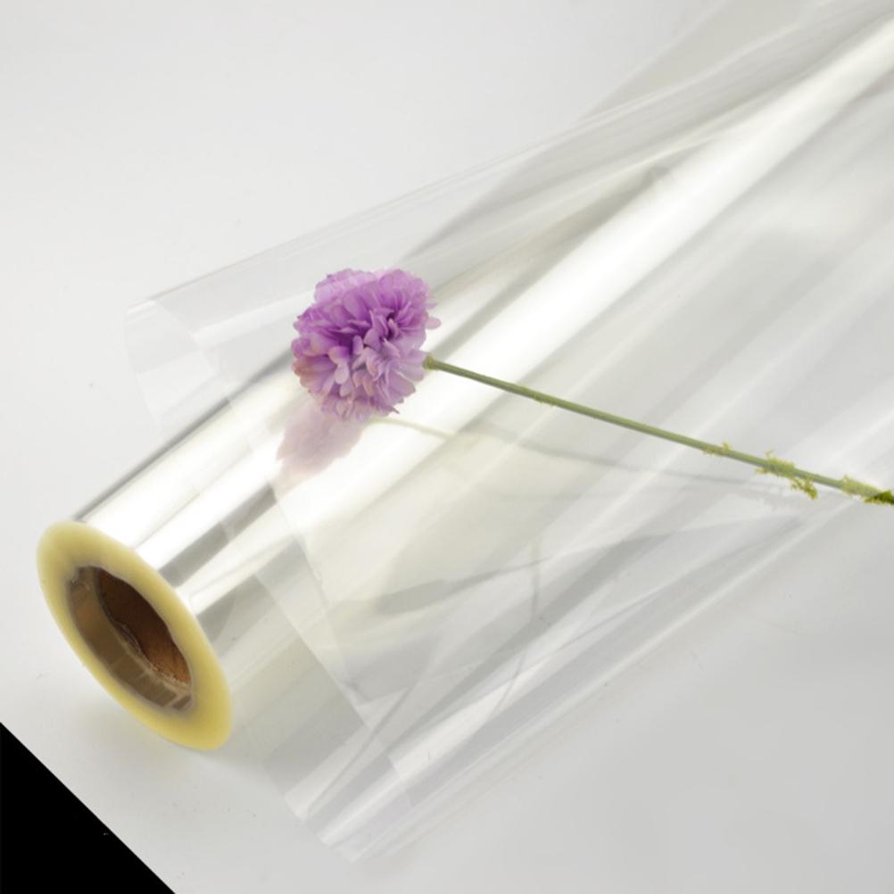 Clear Wrapping Cellophane Film Wrap Roll Gift Flower Bouquet Baskets Wrapping Paper Decorative Crafts Paper Film 20m X 50cm