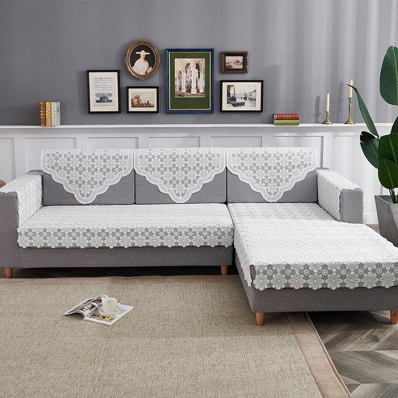 

Thick Anti Slip Sofa Towel Backrest Armrest Dustproof Cloth Sofa Triangle Towel Fabric Cover Washable and Easy To Clean Decorative Cover Cloth square scarf 60*60cm