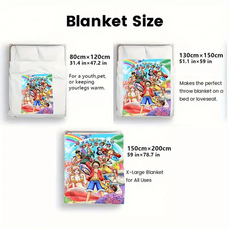One Piece Summer Light Blanket Thin Soft Flannel Blanket for Air Conditioning Room and Daily Use THW