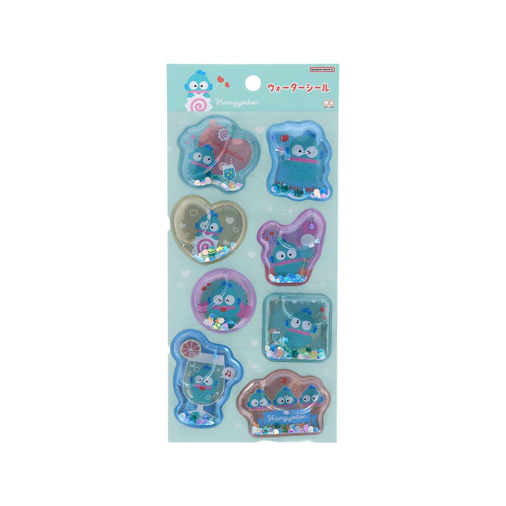 Stationery Hangyodon Sanrio Characters Goods Sticker Puffy S8816204 Sun-Star Water-in