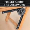 Miter Saw Protractor Aluminum 360° Rotatable Horizontal Angle Ruler Precision Laser-Inside & Outside Miter Angle Measure Finder