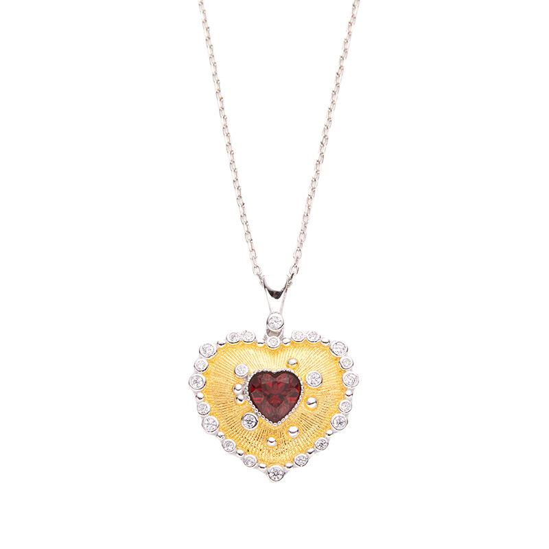 Earrings Colored Treasure Pendant S925 Sterling Silver With Natural Gemstone Necklace Women'S Fashion Jewelry
