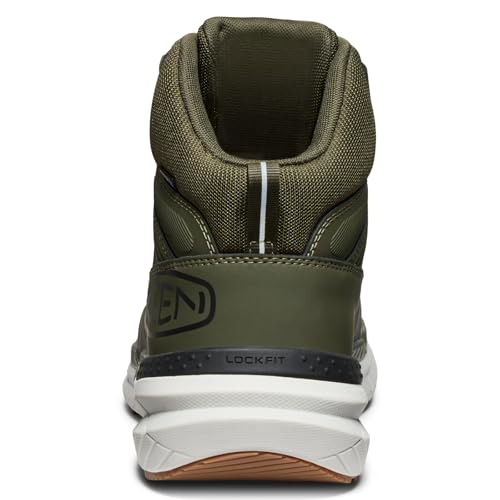 KEEN SYNCHRO MID WP Waterproof Safety Shoes for Men, Forest Night/Gum, Size 27.0 cm