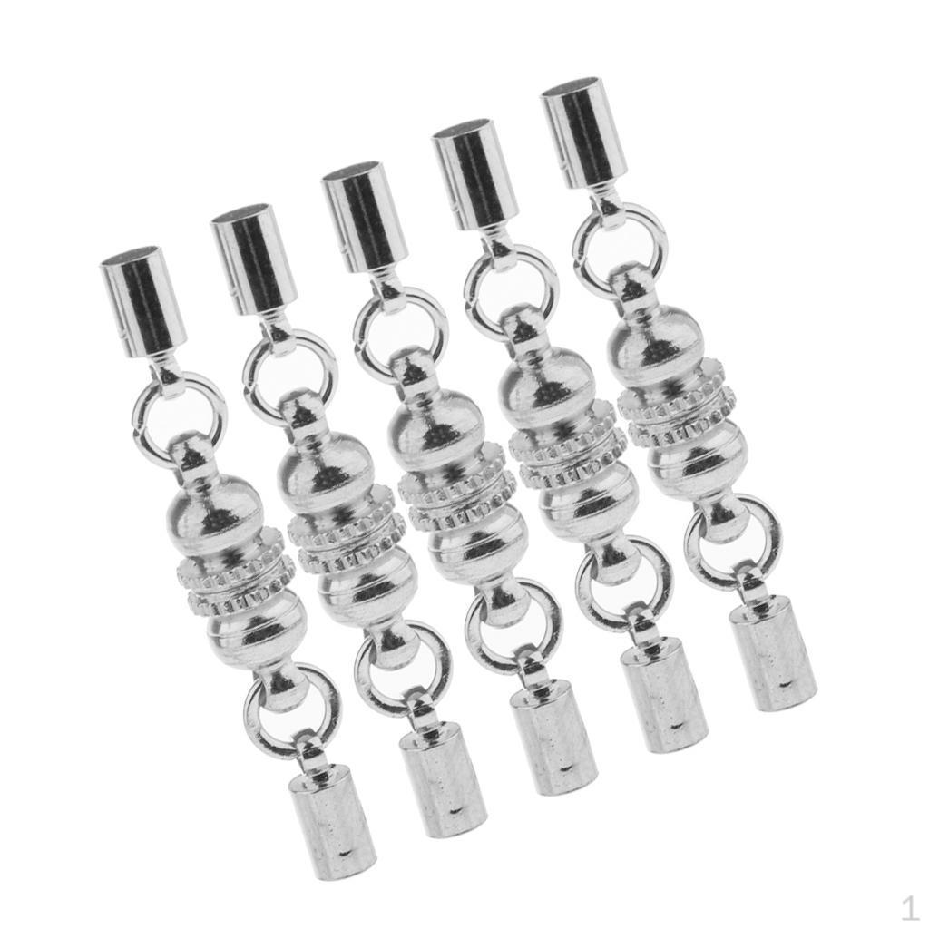 5 шт. Резьбовые цилиндрические застежки Ювелирная фурнитура